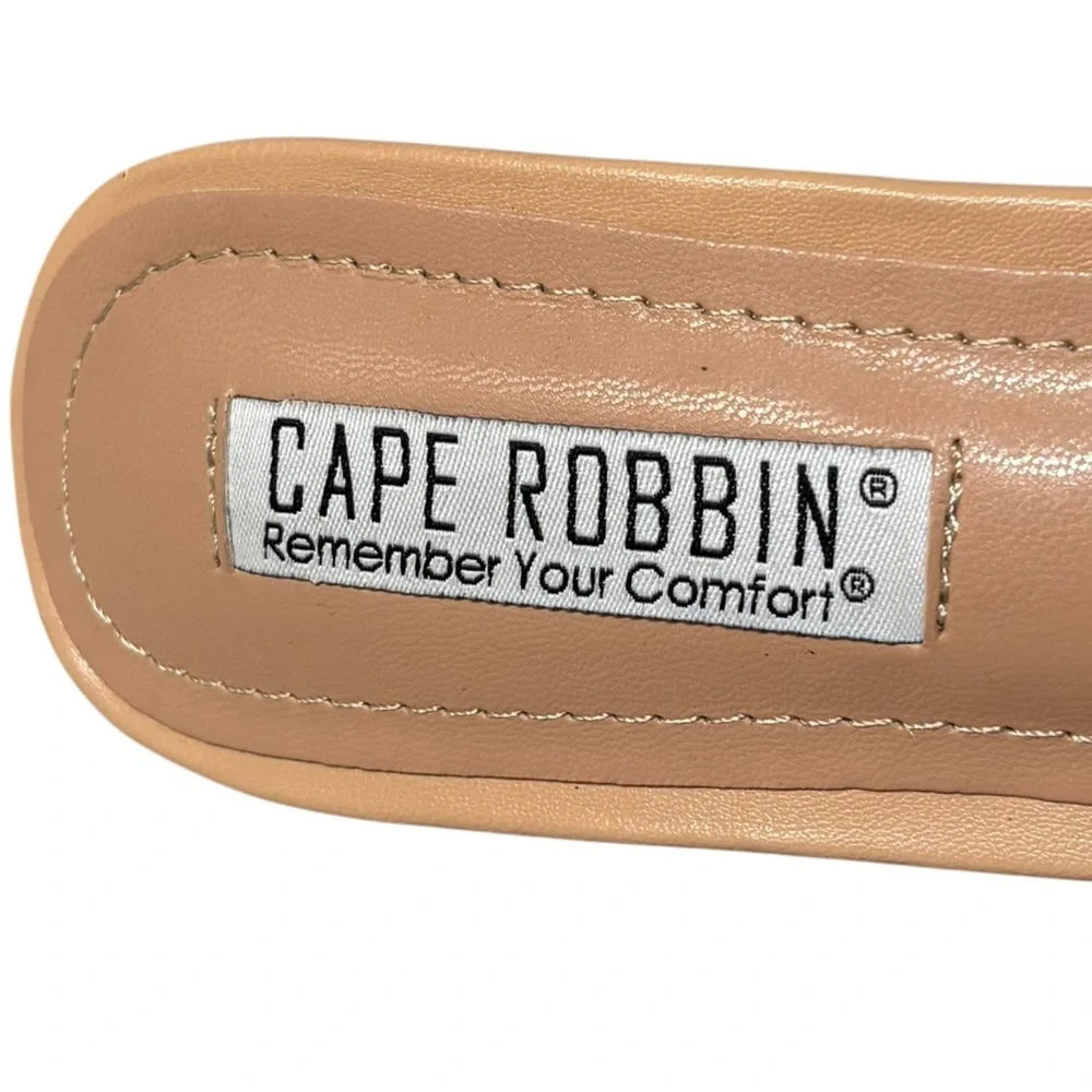 CAPE ROBBIN - THE LAYLAND - SIZE 9 - NWT SMALL‎ FLAWS - CLEAR STRAP - 5” HEEL S7